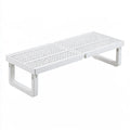 Organiseur de rangement en plastique, coloris blanc